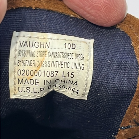 Polo Ralph Lauren Striped Canvas and Suede sneakers Size 10 - Picture 8 of 10